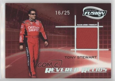 2009 Press Pass Fusion Revered Relics Onyx /25 Tony Stewart #RR-TS HOF - Image 1 of 2