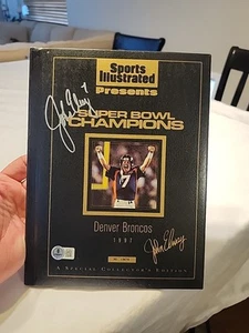 John Elway Signed whole Sports Illustrated Super Bowl Denver Broncos Beckett COA - Picture 1 of 6