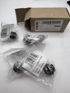 4x XSPC G1/4" 5mm Male to Male Fitting - Black Chrome Finish - Afbeelding 1 van 4