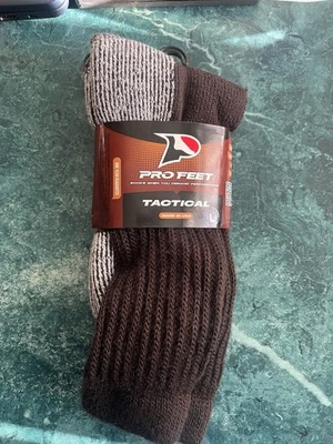 1 par de calcetines Pro Feet Tactical Crew para hombre talla 10-13 grande hechos en EE. UU. Foto 1 de 4