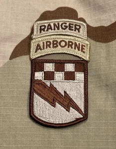 US Army 525th Military Intelligence Brigade Patch/Ranger/Airborne w/ Hook DCU - Picture 1 of 2