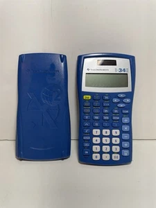 Texas Instruments TI-34 II Scientific Calculator TESTED Blue - Picture 1 of 6