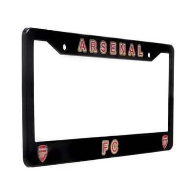 Arsenal FC License Plate Frame Cover – Black Slim Universal Fit - EliteAuto3K Foto 1 de 4