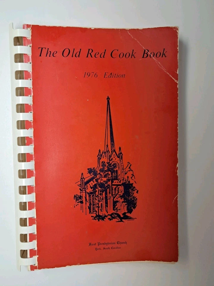 The Old Red Cookbook York South Carolina SC 1976 Edition - Image 1 of 4