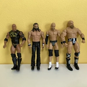 WWE Wrestling Mattel Elite & Basic Figure Lot Of 4 Rock Warlord Cesaro Elias WWF - Picture 1 of 10