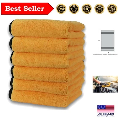 Ultimate 6 包超细纤维毛巾 - 16 英寸 x 24 英寸无划痕,适用于完美饰面 — 第 1/4 张图片