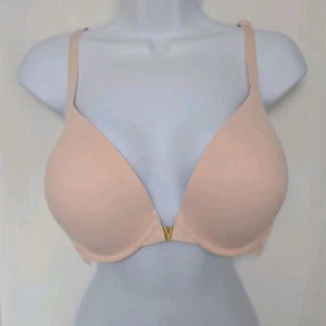 Victoria's Secret Dream Angels Uplift Demi Bra 36 DDD Pink Lace Back Padded - Picture 1 of 12