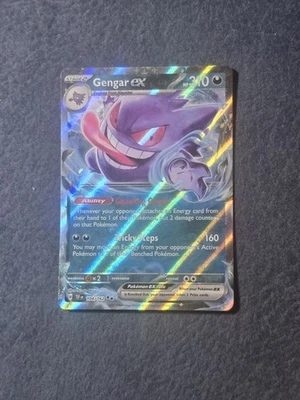 Pokemon Gengar ex - 104/162 SV05: Temporal Forces Double Rare NM - Image 1 of 2