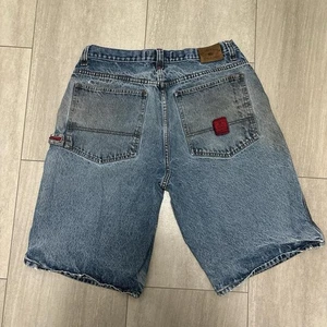 Pantaloncini jeans carpentiere larghi vintage US Polo da uomo taglia 34 pantaloncini Y2K hip hop - Foto 1 di 6