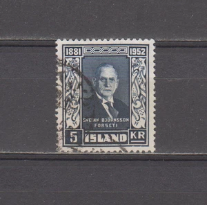 ICELAND : 1952 - USED - SCOTT # 276 - Picture 1 of 1