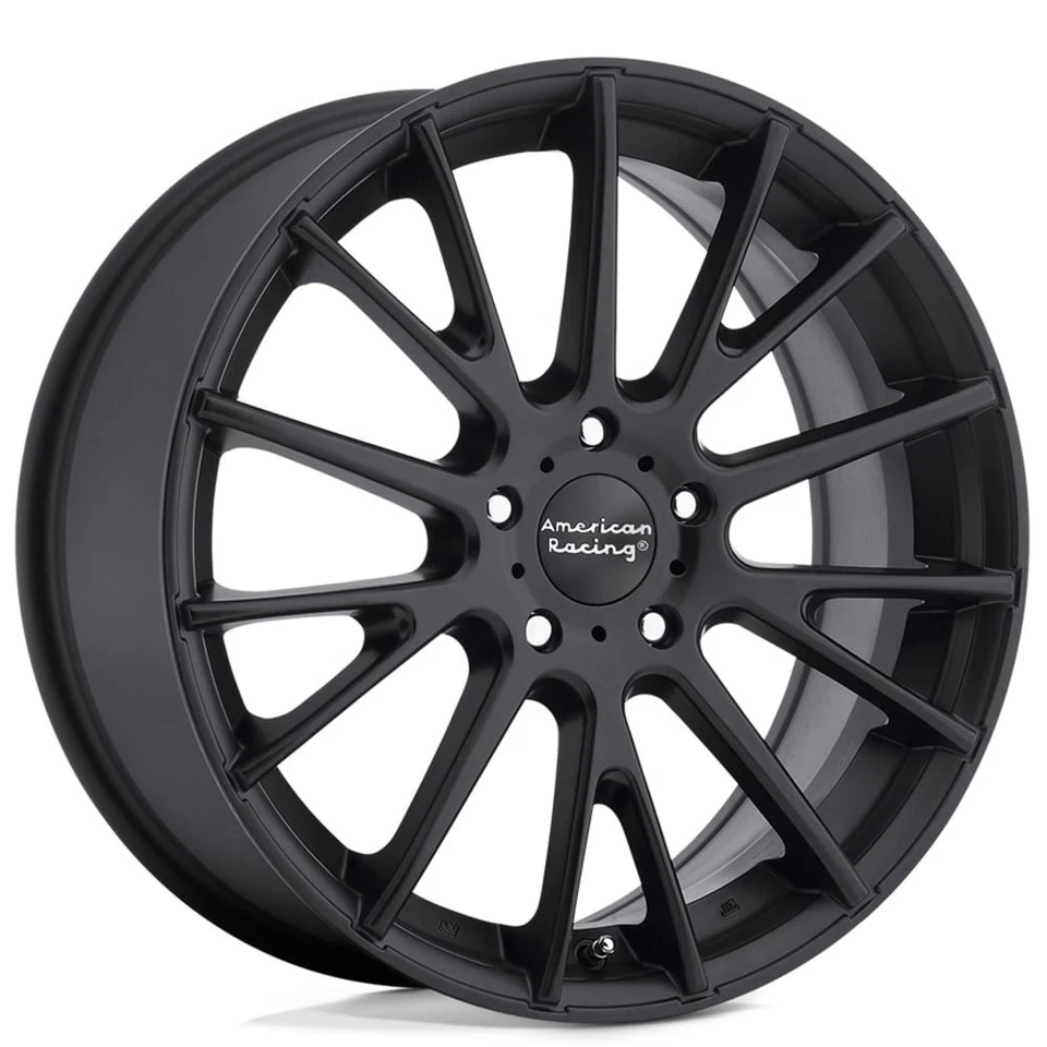 16x7 American Racing Wheels AR904  Satin Black Rims 5x112 ET+40 (4pcs) Foto 1 de 4