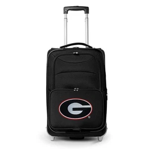 Denco NCAA Georgia 21 in. Black Carry-On Rolling Softside Suitcase - Picture 1 of 7