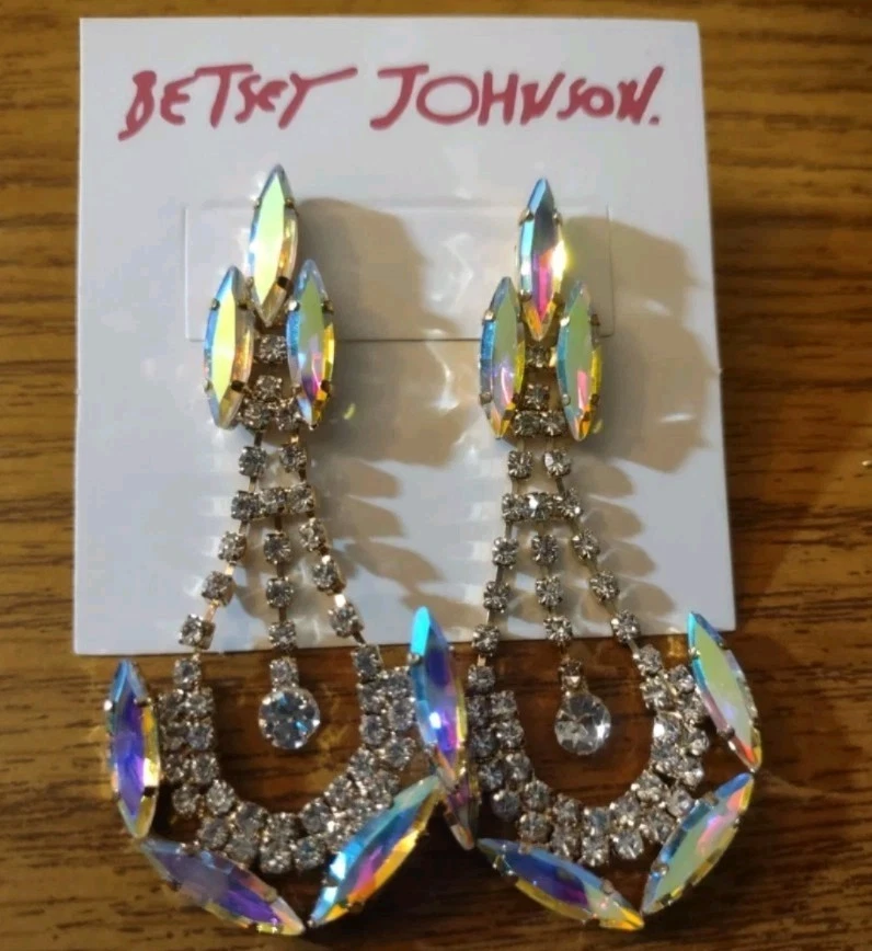 Pendientes colgantes con araña brillante Betsey Johnson Foto 1 de 1