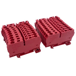 Lot of 20 1492-L4 Allen Bradley Terminal Block 600VAC/DC, 33A, 26-10AWG - Picture 1 of 8