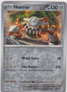 **PRISMATIC EVOLUTIONS** POKEMON TCG REVERSE HOLO HEATRAN 068/131 #2165 - Picture 1 of 1