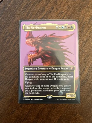Commander Masters the Ur-Dragon Borderless Card Regular Card - Image 1 of 3