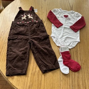 Gymboree Bekleidungspaket Größe 18-24 Monate KLEINKIND MÄDCHEN Urlaub Kleidung 3 Teile NEU - Bild 1 von 12