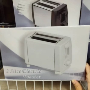 2 Slices Bread Toaster 6 Level Browning Control Removable Crumb Stainless Steel - Picture 1 of 4