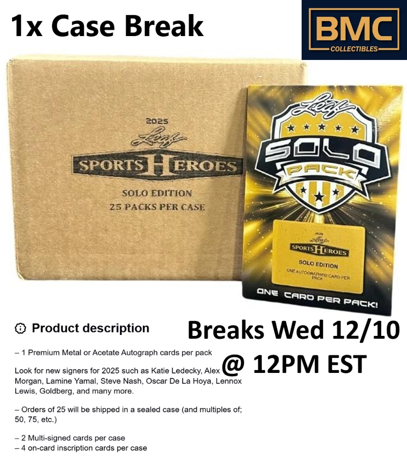 Larry Bird 2025 Leaf Metal Sports Heroes 1x Solo Case Break #18 - image 1 of 1