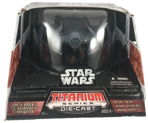 SERIE STAR WARS TITANIUM DARTH VADER'S TIE ADVANCED X1 STARFIGHTER SELLADA - Imagen 1 de 5