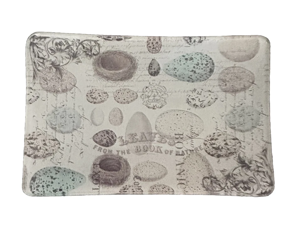 Michel Design Works Glass Trinket Soap Dish Bird’s Egg Bird Nest Spring Theme - Image 1 of 2
