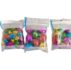Lot of 242 Assorted Sizes & Colors Metal Bell Chimes for Decors And More! - Picture 1 of 9