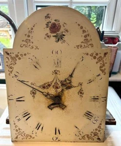 Antique Longcase Clock Dial, movement, Hands, bell - Clockmakers spares - Picture 1 of 8