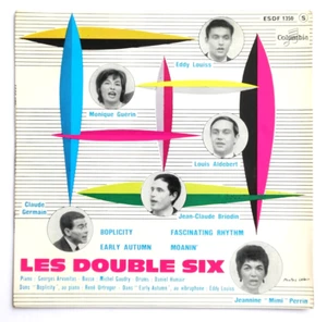LES DOUBLE SIX french jazz ARVANITAS URTREGER 1961 Columbia ESDF 1350 vinyl EP - Foto 1 di 3