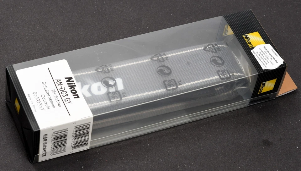 Correas de hombro originales para cámara Nikon AN-DC3 GY - ¡Como nuevas en caja! Foto 1 de 4
