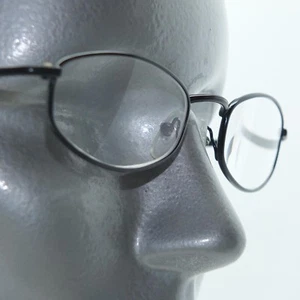 Reading Glasses Skinny Narrow Low Profile Black Metal Frame +3.00 Lens - Picture 1 of 1