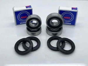 NSK Kawasaki KDX200 Front & Rear Wheel Bearings & Seals 89-92 - Picture 1 of 1