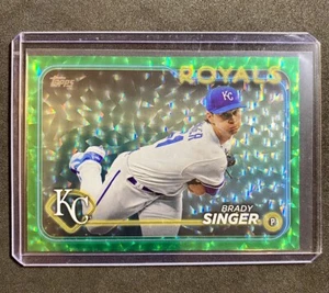 2024 Topps Series 1 Brady Singer Foglio Verde /499 Kansas City Royals #173 - Foto 1 di 2