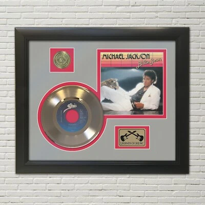 Michael Jackson "Billie Jean" Framed 45 Picture Sleeve Record Display. "M4" - Image 1 of 3