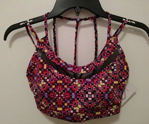 Sujetador deportivo Victoria's Secret SM VS deportivo con tiras escote inserción transparente/almohadillas nuevo con etiquetas - Imagen 1 de 8