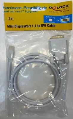 Delock Mini DisplayPort 1.1 to DVI 24+1 2m - Bild 1 von 2