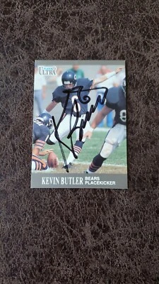 1991 Fleer Ultra Kevin Butler #153 - Chicago Bears - AUTOGRAPHED! - Image 1 of 2