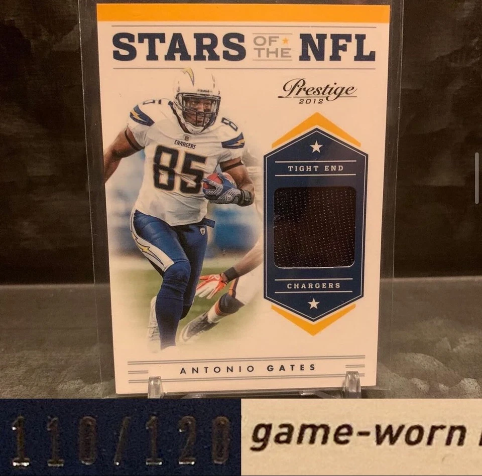 2012 Prestige Antonio Gates Game Worn Relic /120 - Image 1 of 1
