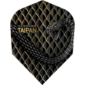 Harrows Taipan Gold Darts Flights - 1 Set (3pcs) Super Tough Laminate Coating - Picture 1 of 3