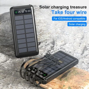 Solar Power Bank External Battery Charger for Mobile Phone iphone 10000mAh - Zdjęcie 1 z 11