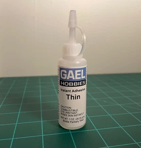 GaelHobbies Thin Viscosity Instant Cyanoacrylate Adhesive Glue - 1oz - Picture 1 of 1