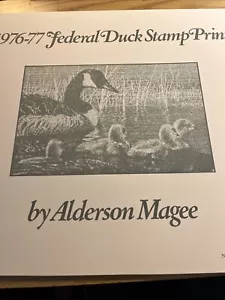 Alderson Magee, 1976-77, Federal Duck, 879/3600, signierte Briefmarke, neuwertig. - Bild 1 von 12