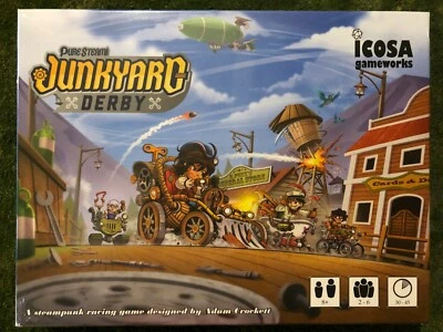 Junkyard Derby Board Game Card Driven  Steampunk Racing Game Direct From Creator - Image 1 of 3