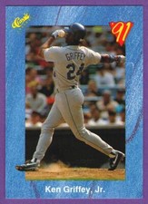 Ken Griffey Jr Seattle Mariners 1991 Classic I Baseball Blue Border #T3