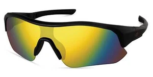 Harley-Davidson Men's Semi-Rimless Sunglasses, Matte Black w/ Mirror Lens - Picture 1 of 1