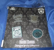 HAUNTED MANSION Disney Exclusive 4-Pin Set ~Foolish Mortals/Madame Leota +  