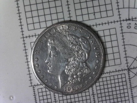 1921-S Morgan Silver Dollar. Very nice. no cost shipping and tracking! Cover