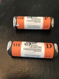 2007 Utah P&D  State Quarter Rolls US Mint - Picture 1 of 1