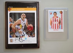 Maik ZIRBES ROOKIE sticker ABA League 2014/15 + SIGNED Germany photo card