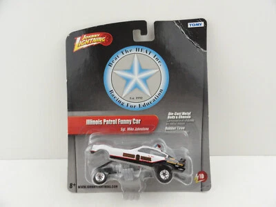 Johnny Lightning 2.0 R10 Illinois Patrol Chevy Vega Funny Car (White) - Image 1 of 4