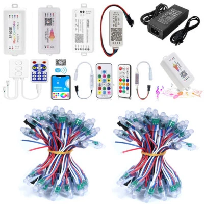 LED Pixel Light Individually Addressable WS2811 DC12V Controller Power Full Kit - Image 1 of 4